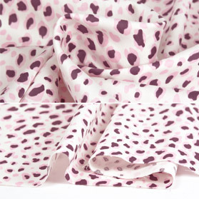 의류원단/직기/SS셔츠/Rayon 직기 40수 twill pink leopard print/WSS2076